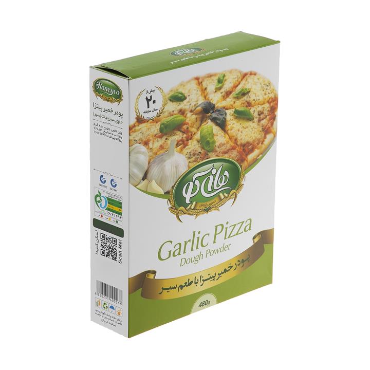 پودر خمیر پیتزا هانی کو با طعم سیر - 480 گرم Honeyco Garlic Pizza Dough Powder - 480 gr